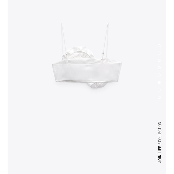 *last one*Zara BLOGGERS FAV floral appliqué crop top - Picture 4 of 7